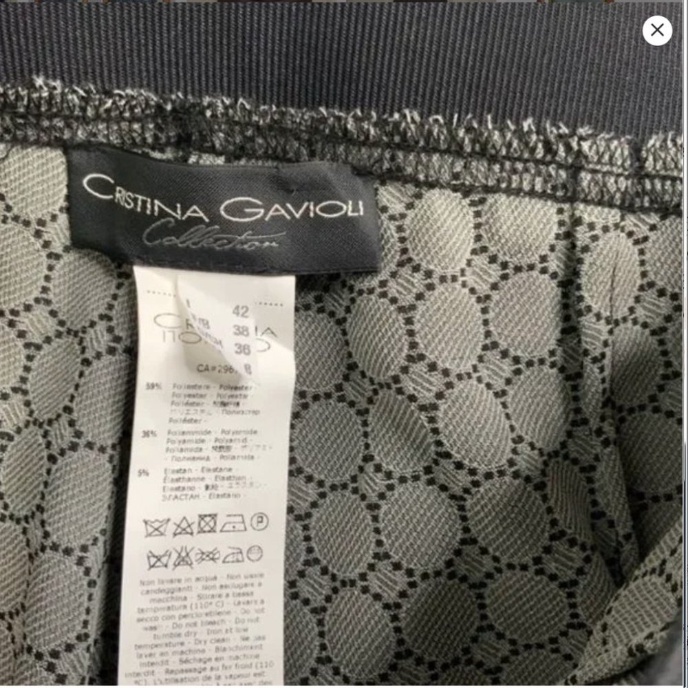 CRISTINA GAVIOLI Polymide Blend Pull On Elasticized Waist Leggings MADE IN ITALY - Picture 7 of 8